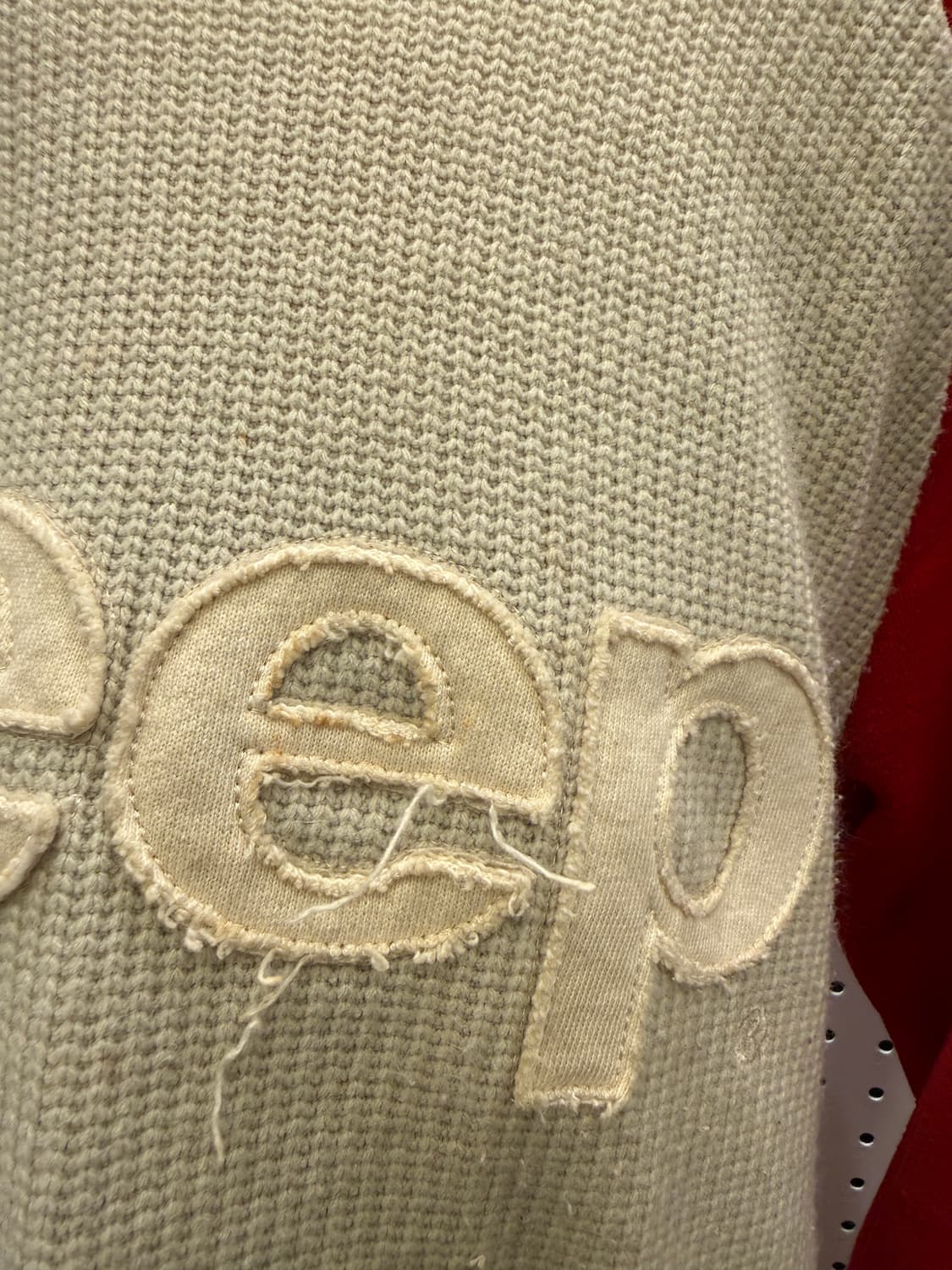 지프 패치 와플 빅로고 단가라 니트 U1531 상품이미지7