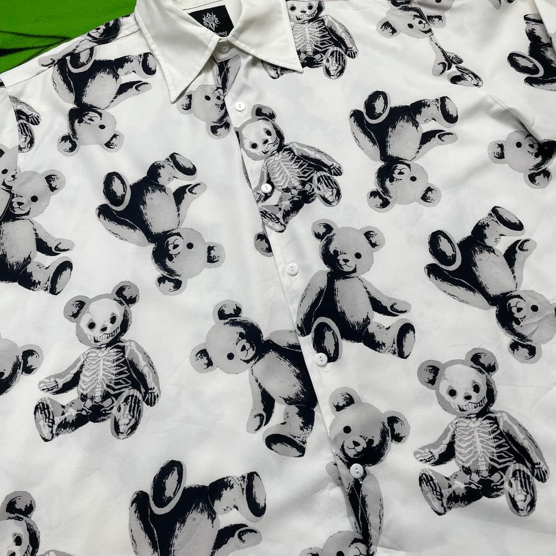 드럭 허니 패턴 오버핏 셔츠 상품이미지4