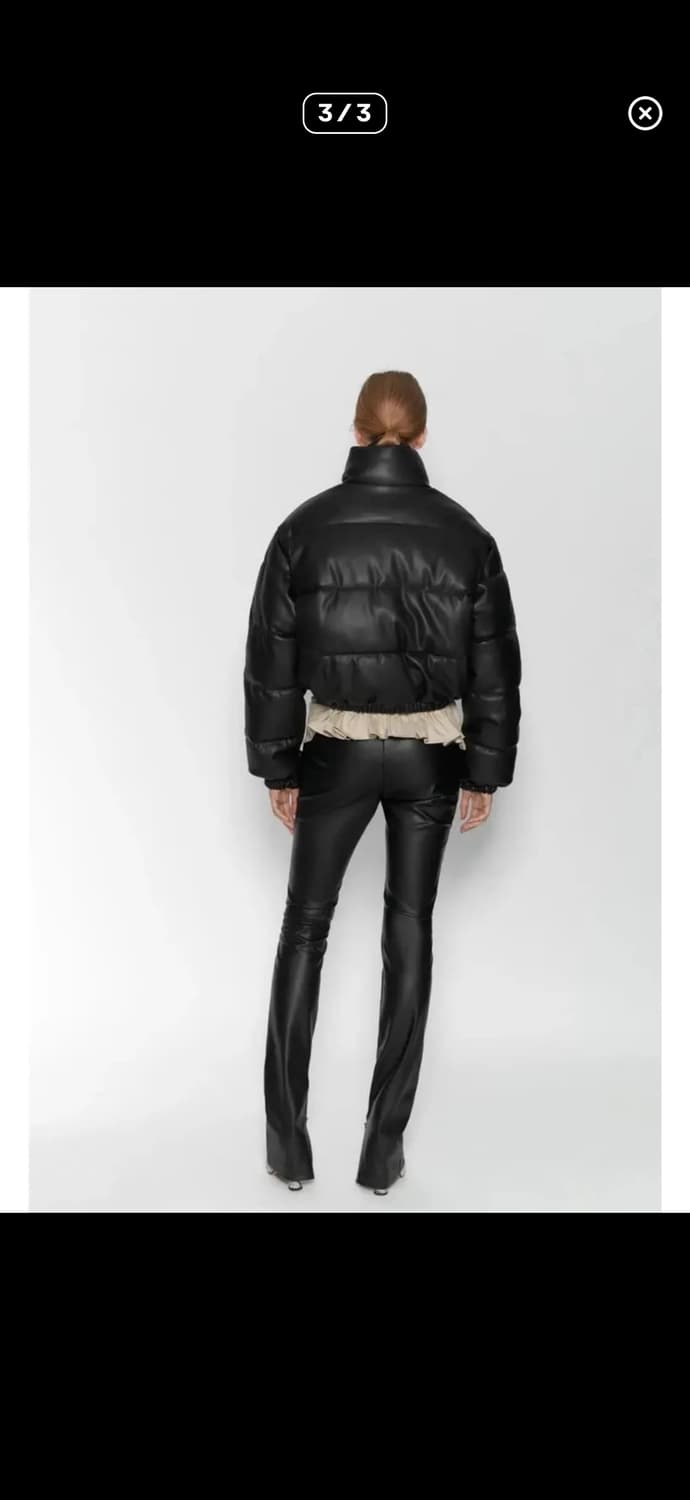 자라 레더 푸퍼 숏패딩 상품이미지2