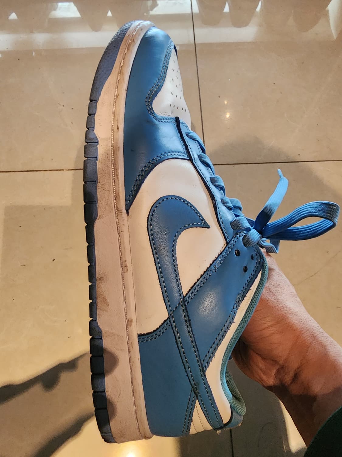 NIKE 나이키 덩크 로우 하늘색 팜. 270mm 운동화 스니커즈 상품이미지4