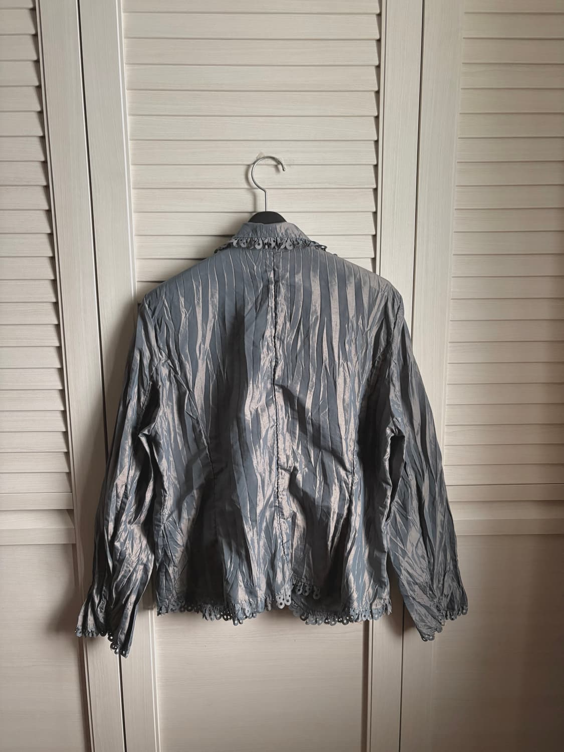 일본 빈티지 레이스 새틴 블레이저 상품이미지3