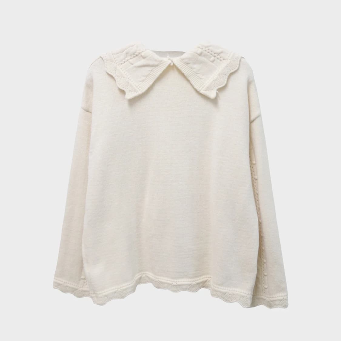 눈꽃 카라 포인트 니트 64310 상품이미지2