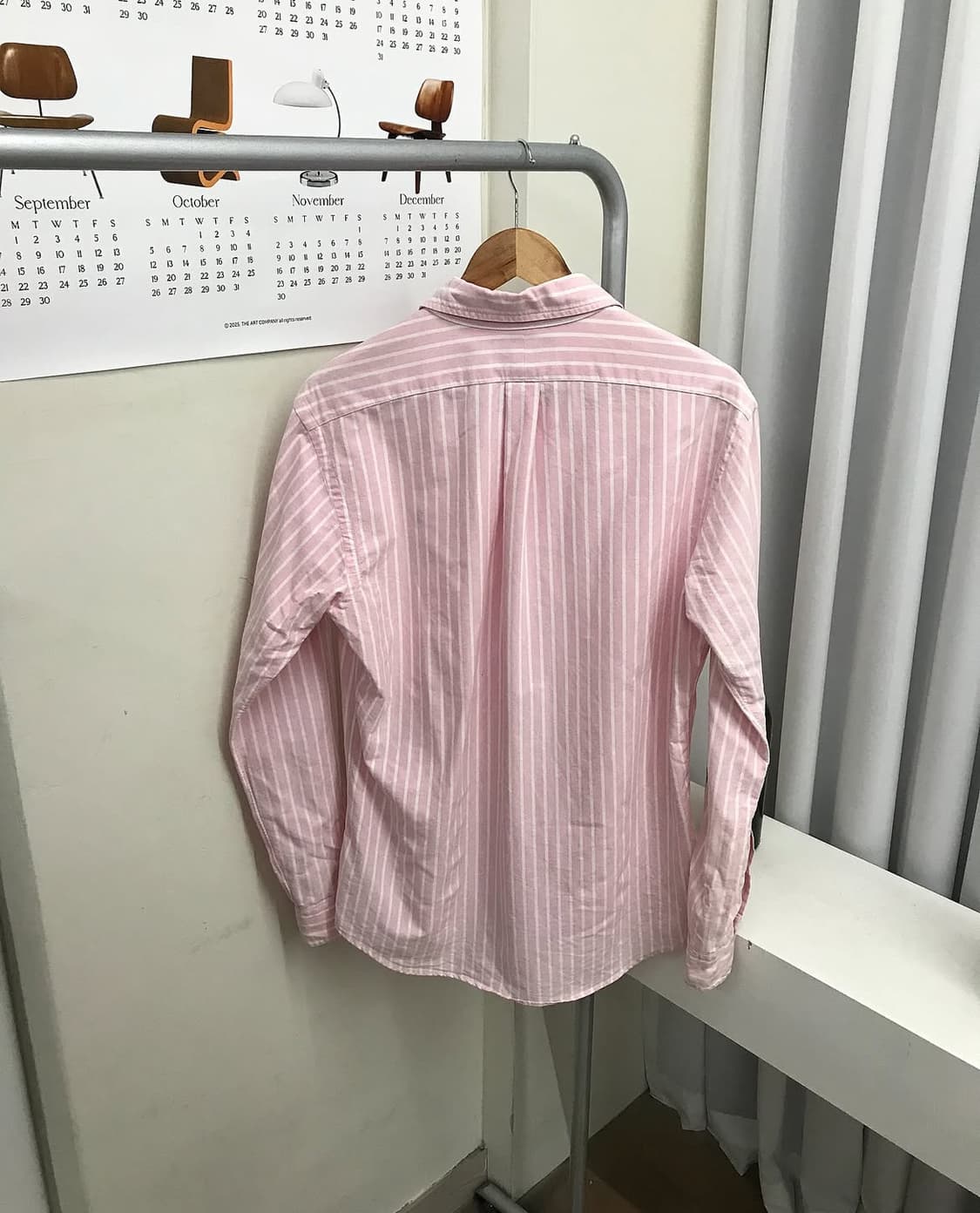 폴로 연핑크 스트라이프 셔츠 상품이미지4