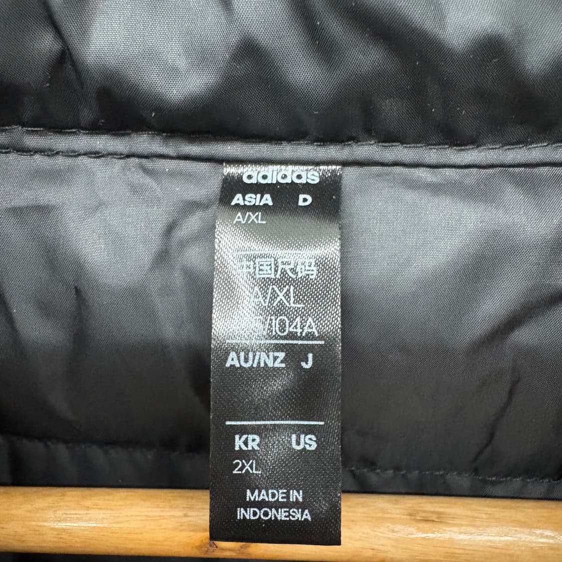아디다스 삼선 패딩 블랙 여/XL 상품이미지4