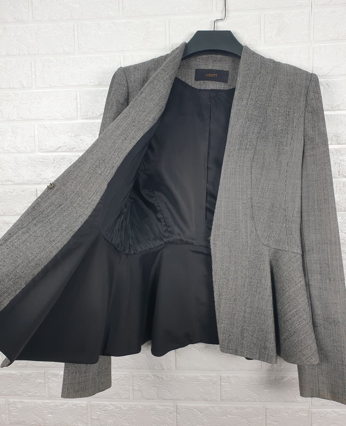 [66]지고트 페플럼 노카라 자켓 상품이미지5