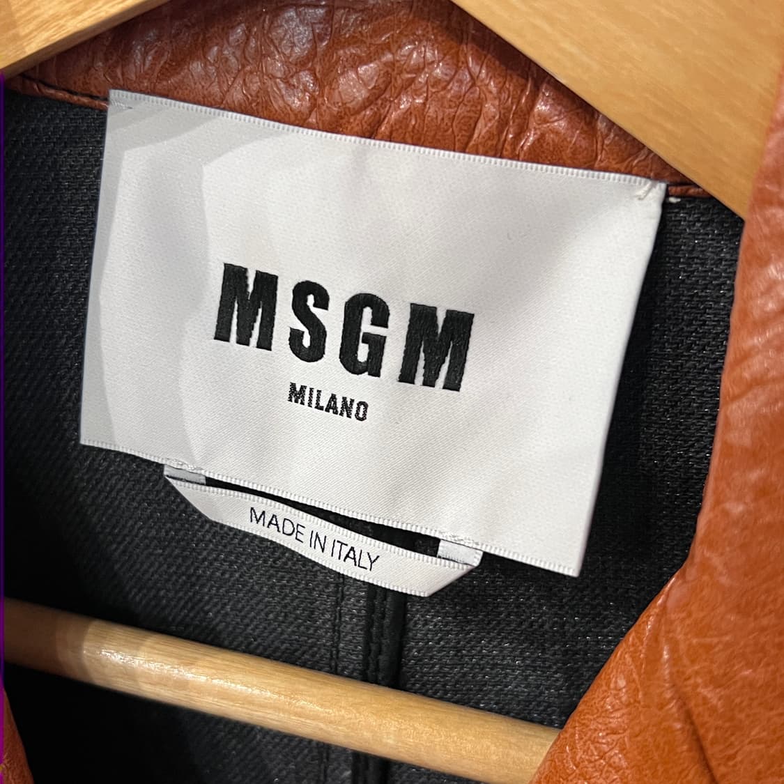 [38] MSGM 브라운 비스코스 더블 코트 상품이미지8