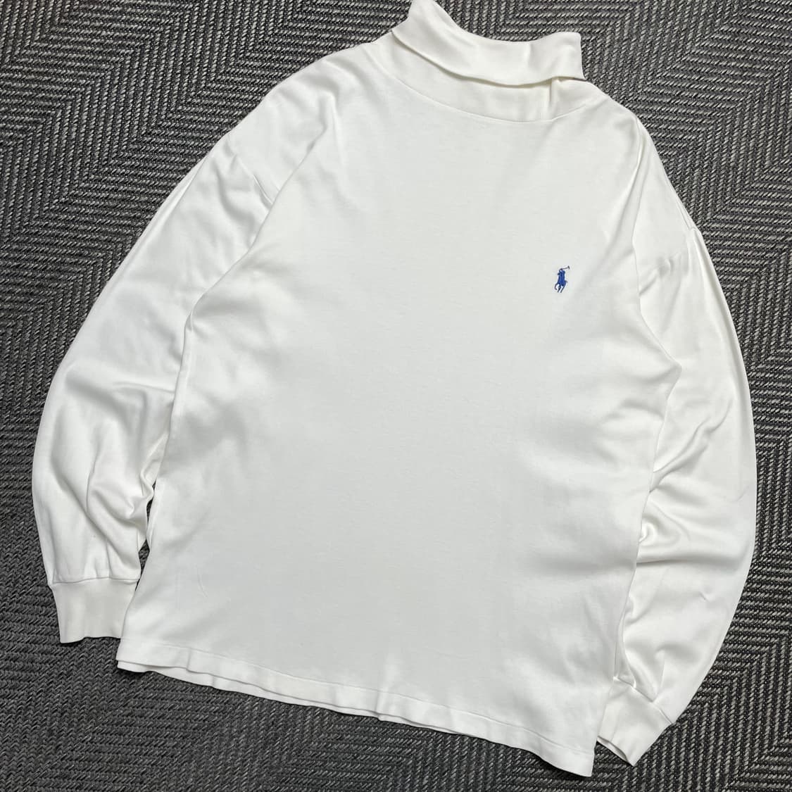 폴로 랄프로렌 포니 터틀넥 긴팔 티셔츠 화이트y 5096 상품이미지1