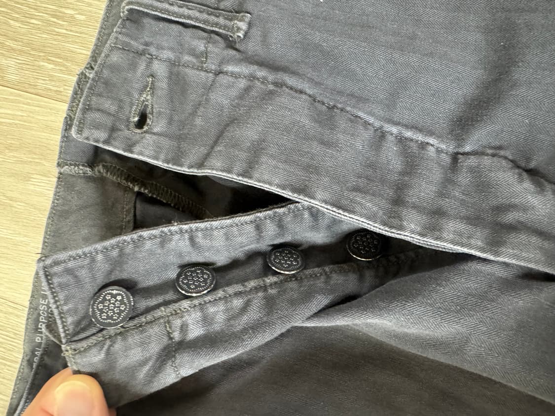 30/32 더블알엘 헤링본 필드 치노 블랙 상품이미지2