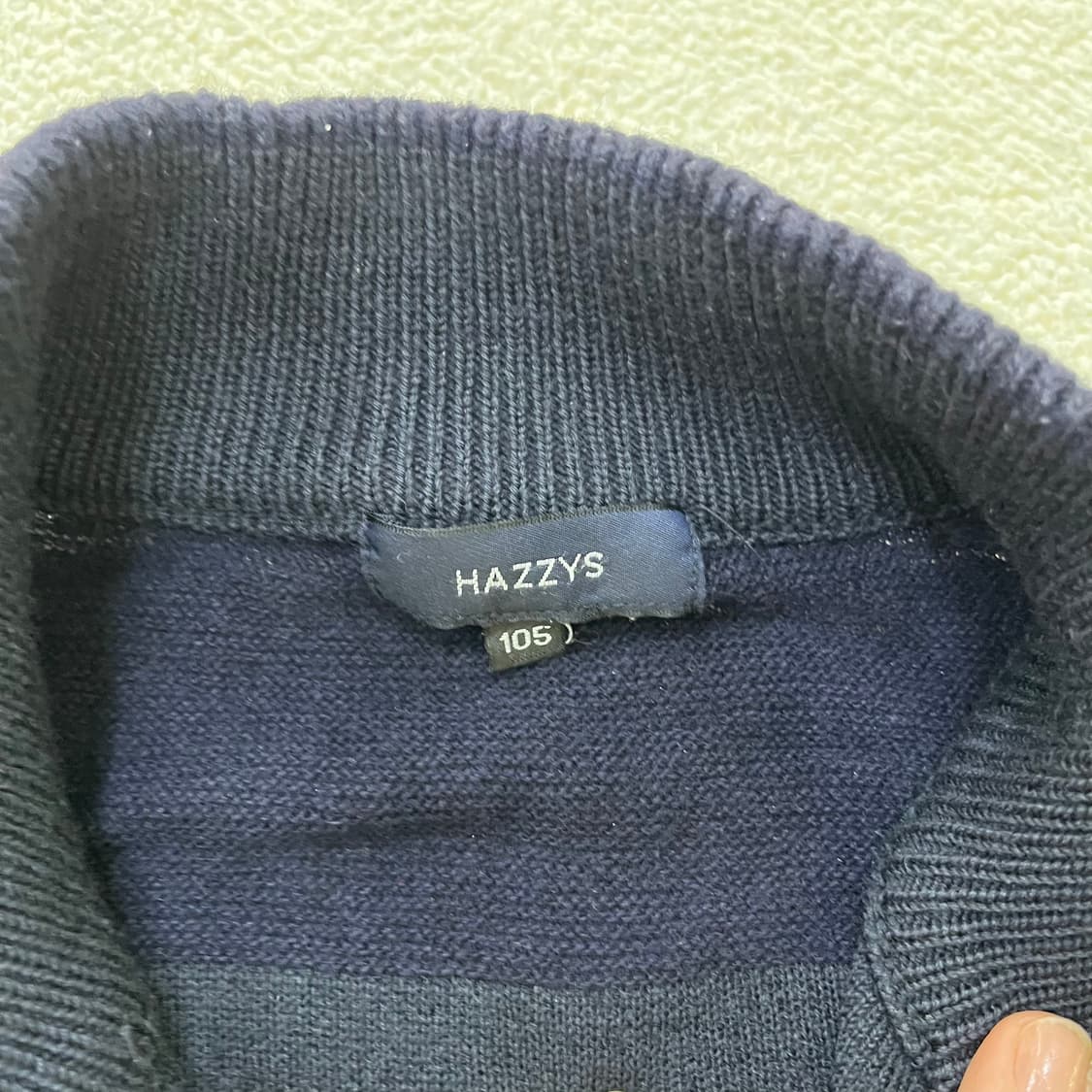 105 헤지스 니트 집업 가디건 0401M 상품이미지2