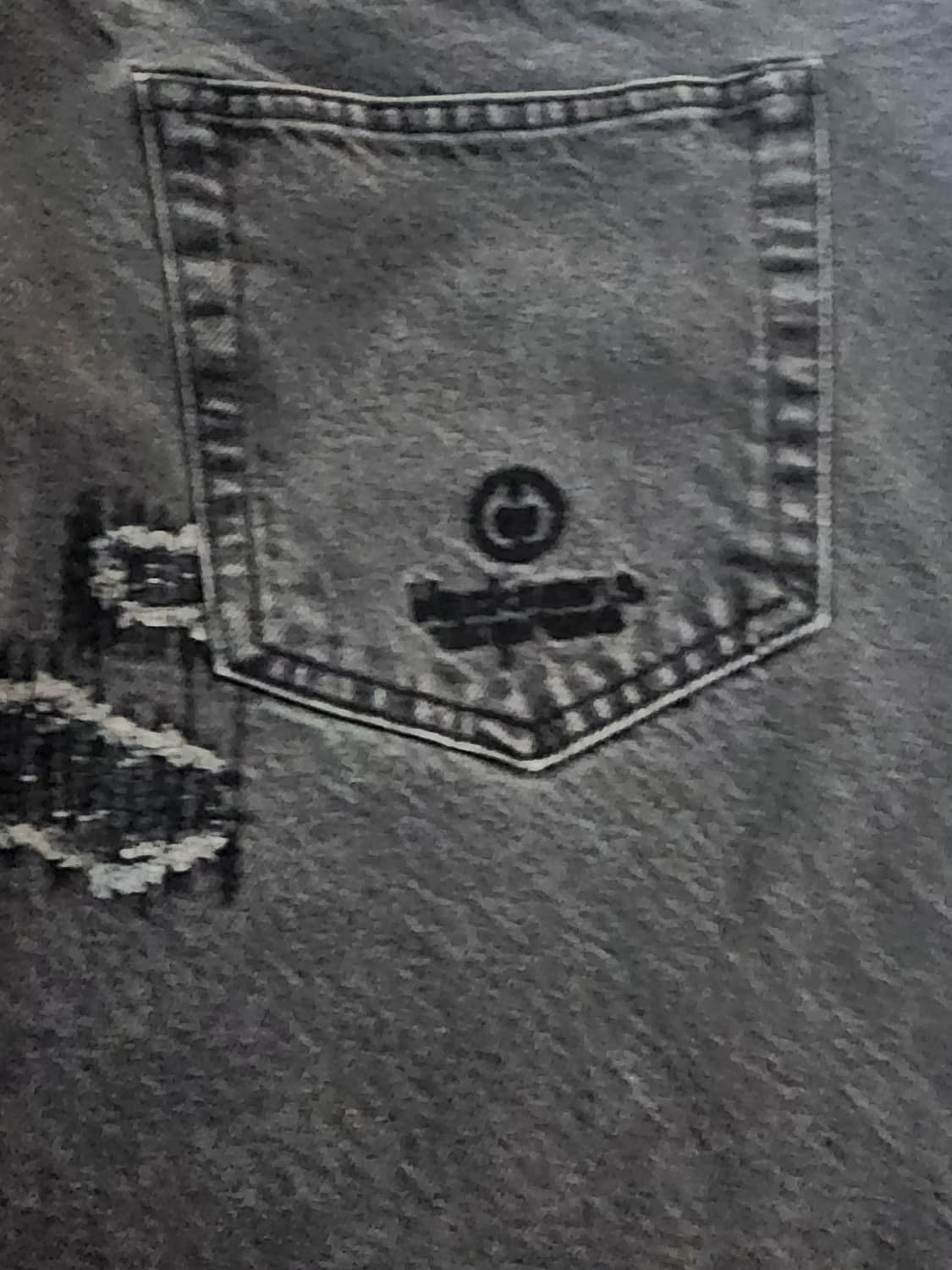 슈프림 블랙민즈 멘디드 루즈 핏 진 워시드 블랙 36 상품이미지10