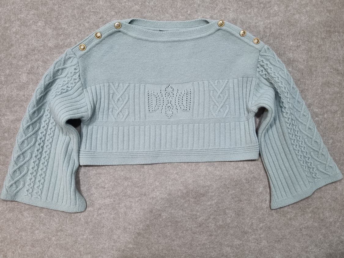 여성 free 듀엘 크롭 니트 긴팔 상품이미지6