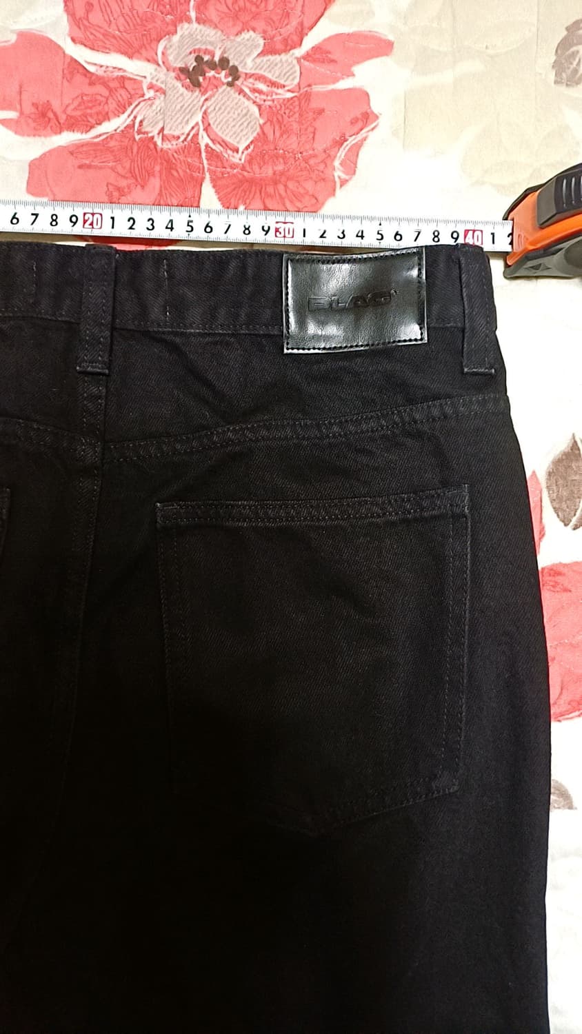 플랙 블랙진 실측31인치 기장105 상품이미지6