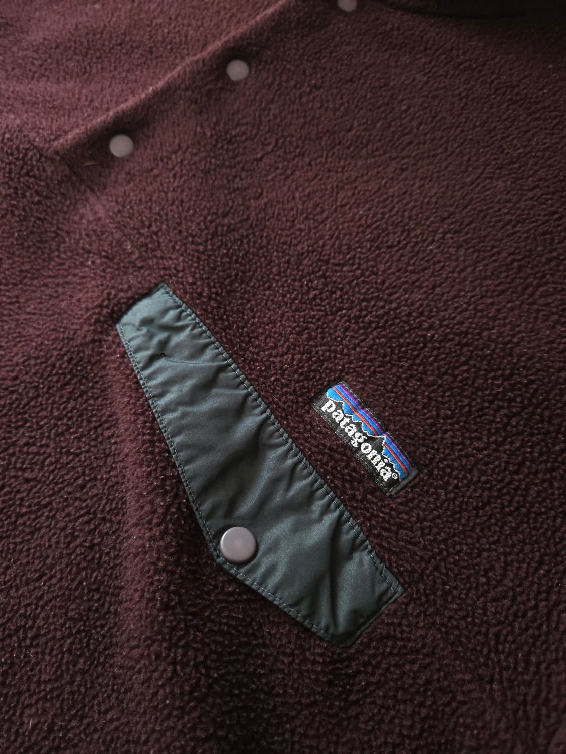 (L)파타고니아Rare Mexico 옵시디언플럼 신칠라 브라운 후리스 상품이미지2