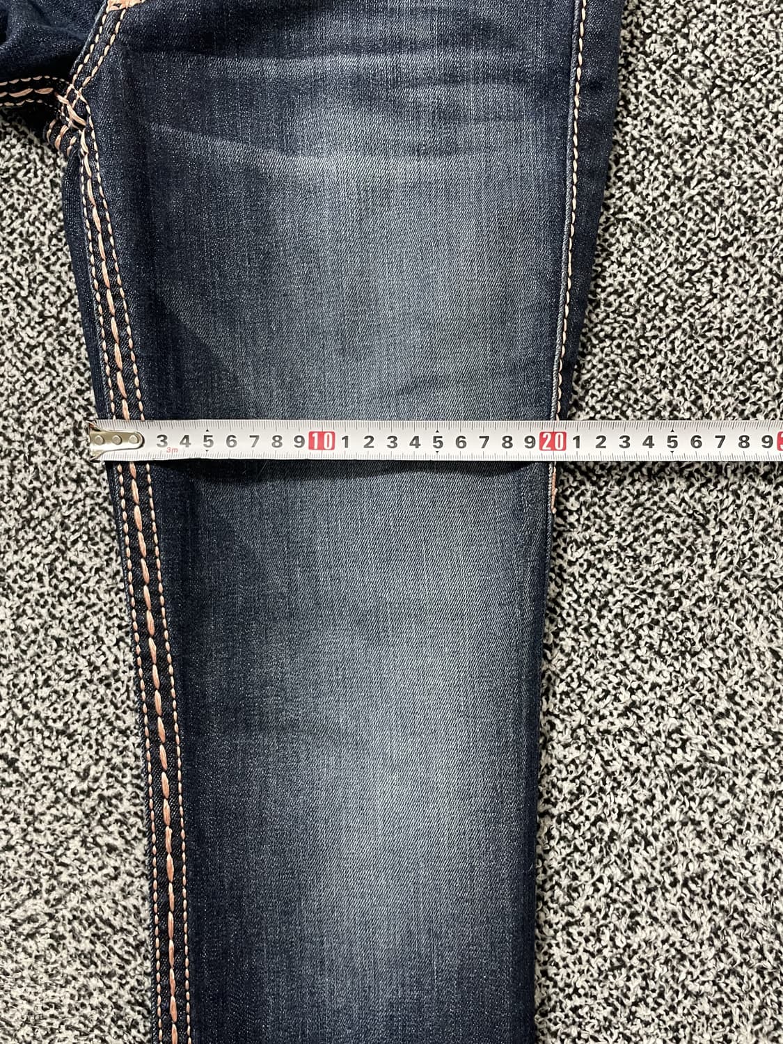 빈티지9. 트루릴리전 로즈골드 스티치 로우라이즈 워시드 데님팬츠 청바지 상품이미지6