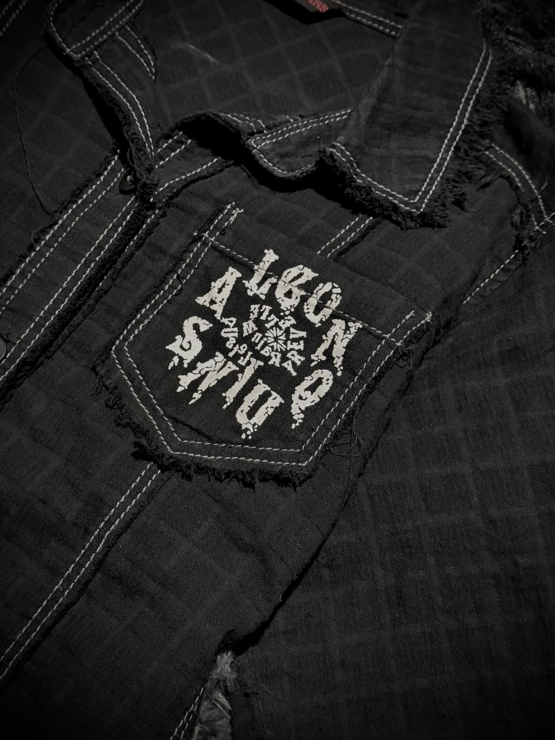 Algonquins 펑크 유니온잭 스티치 반팔셔츠 상품이미지3