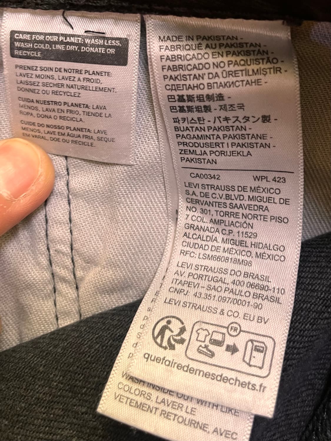 리바이스 555 블랙진 데님팬츠 W32 L32 상품이미지5