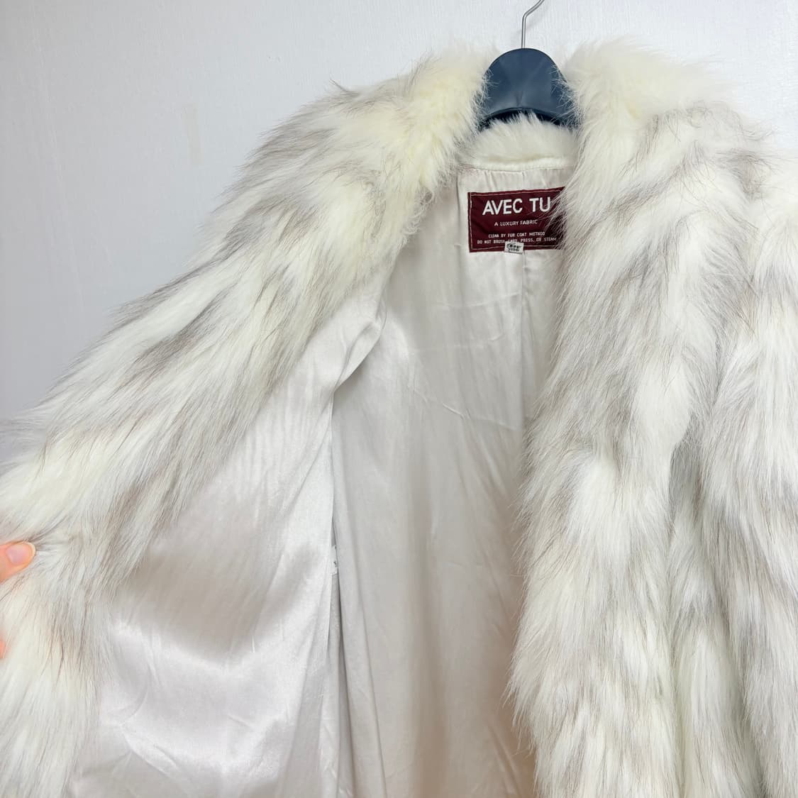 롱헤어 빈티지 에코 퍼코트 상품이미지6