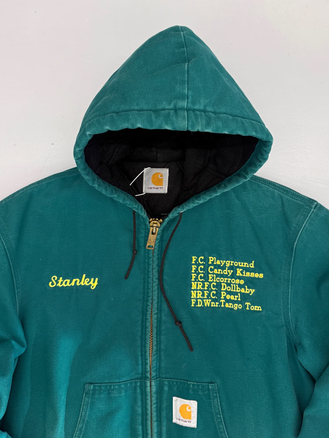 칼하트 루즈핏 90‘s 아쿠아 틸 액티브 후드 자켓 상품이미지4