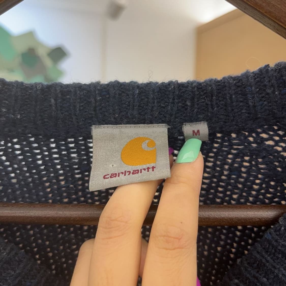 칼하트 WIP 앙글리스틱 캐주얼 오버핏 울 니트 M C06769 상품이미지5