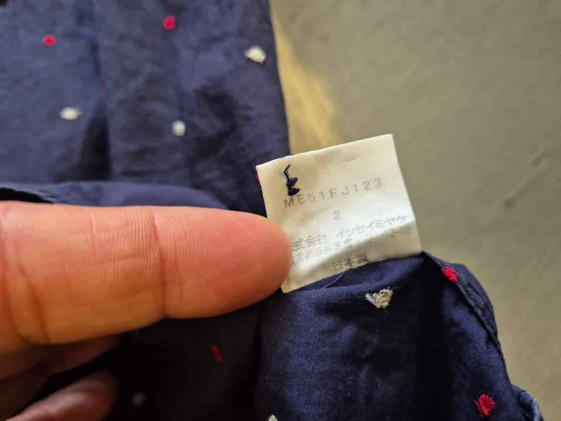 00s 이세이미야케 도트 패턴 셔츠 상품이미지7