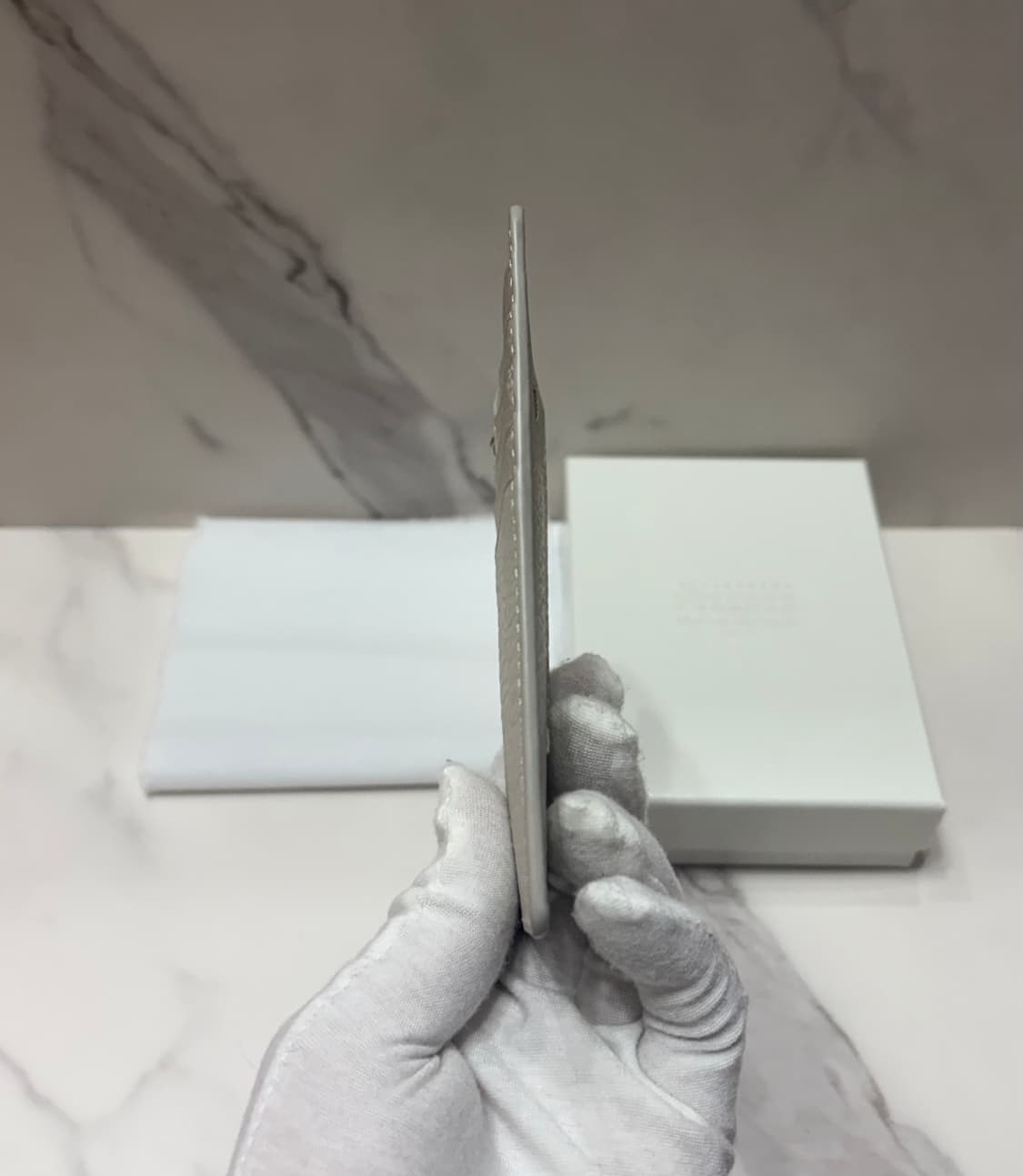 [정품] 마르지엘라 지퍼 카드지갑 아이보리 상품이미지5