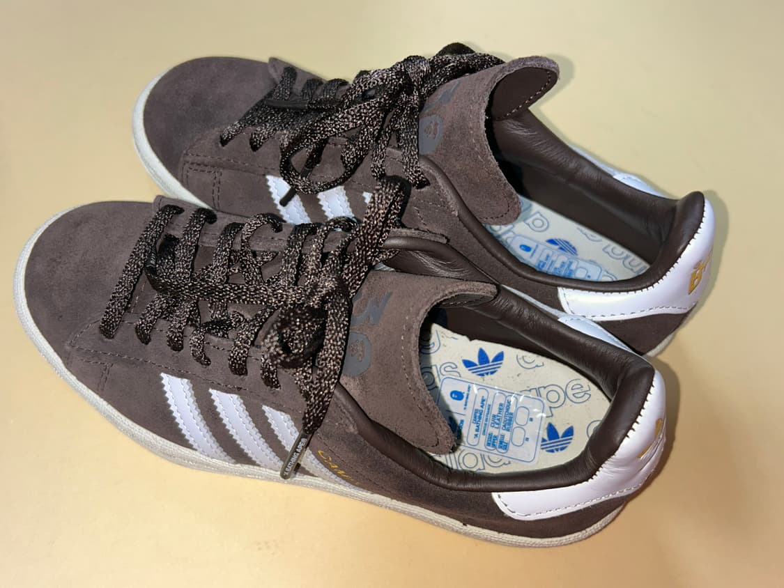 아디다스 x 베이프 캠퍼스 80s 브라운  상품이미지4