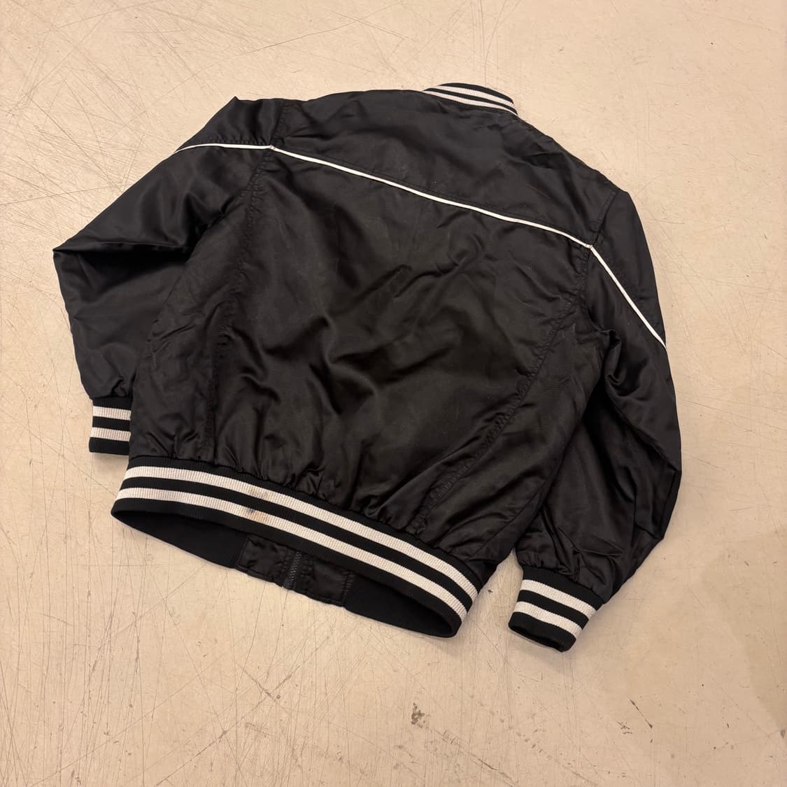 빈티지 새틴 바시티 자켓 상품이미지3