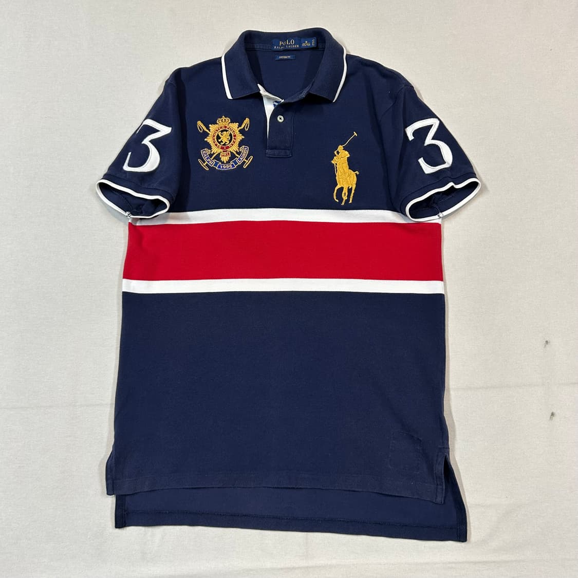 M) 폴로 랄프로렌 블랙와치 골드 빅포니 반팔 카라티 상품이미지1