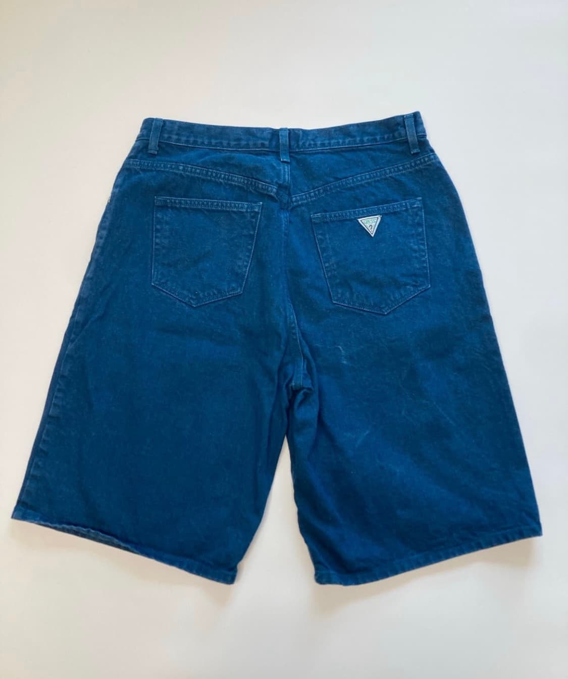 90s guess usa made 다잉 데님 숏츠 상품이미지3