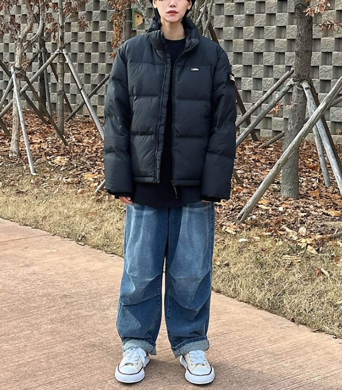 내셔널지오그래픽 22FW 레이만 하이넥 숏 다운 패딩 PN6211 상품이미지2