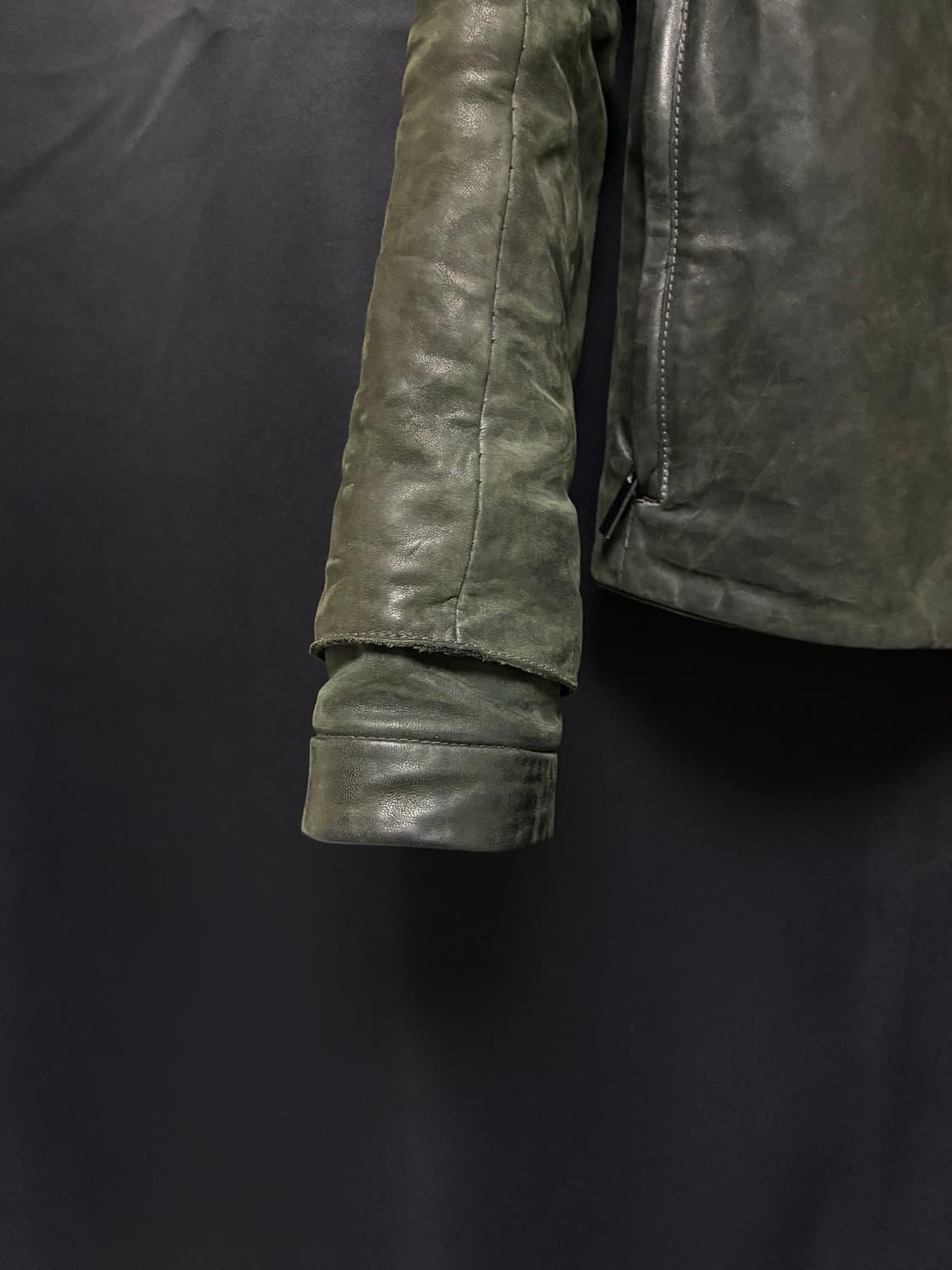 H Leather Jacket D.Grey 상품이미지7