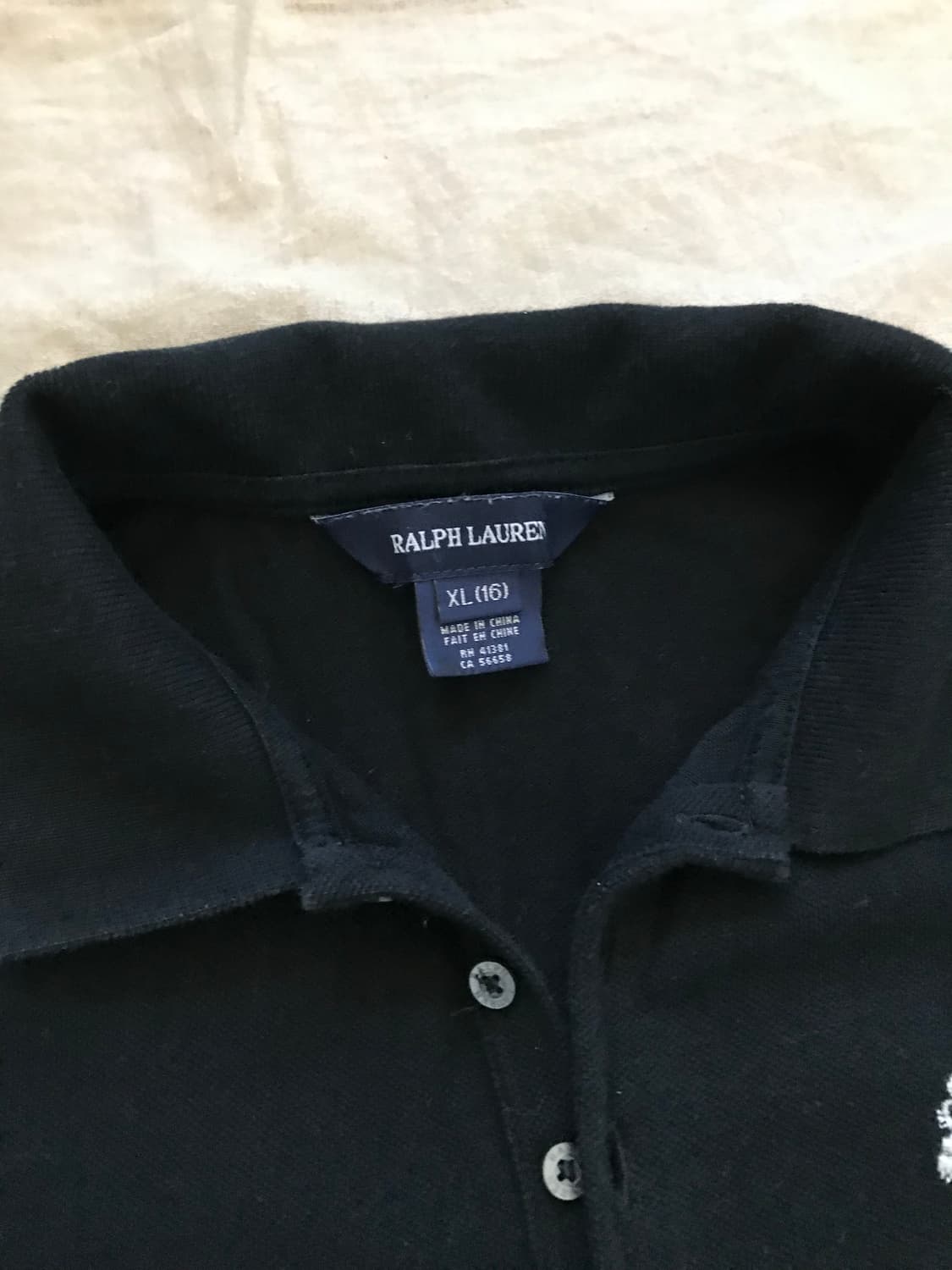 폴로 랄프로렌 빅포니로고 블렉 카라티 상품이미지7