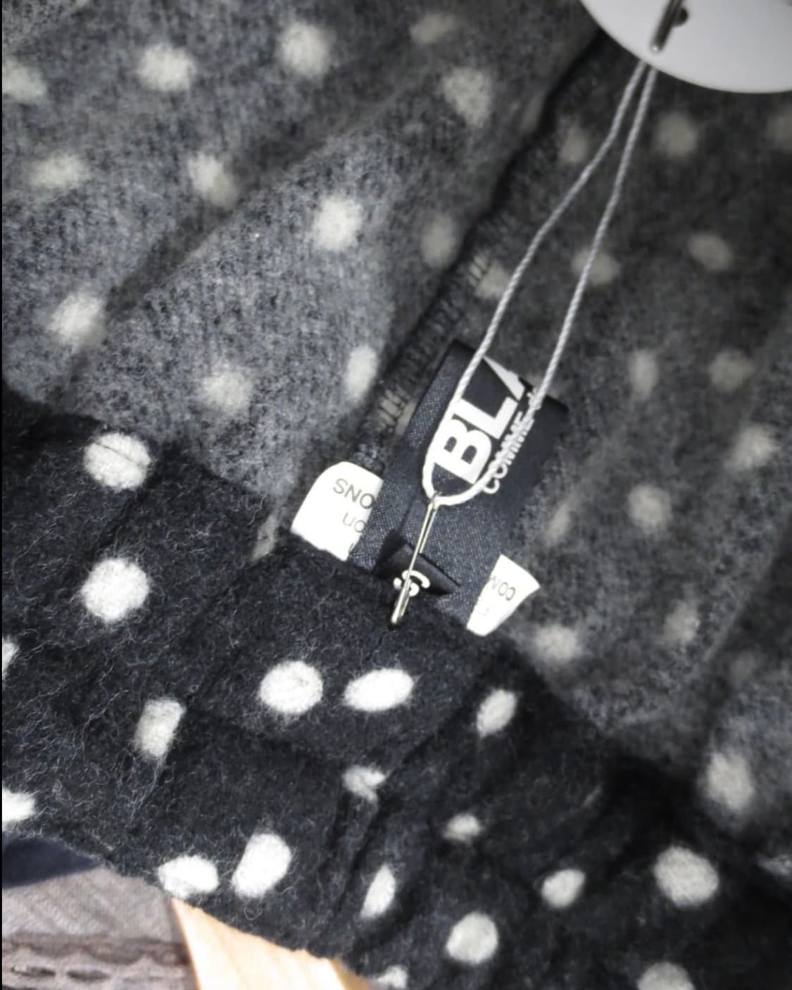 Black comme des garcons dot saruel pants 상품이미지6