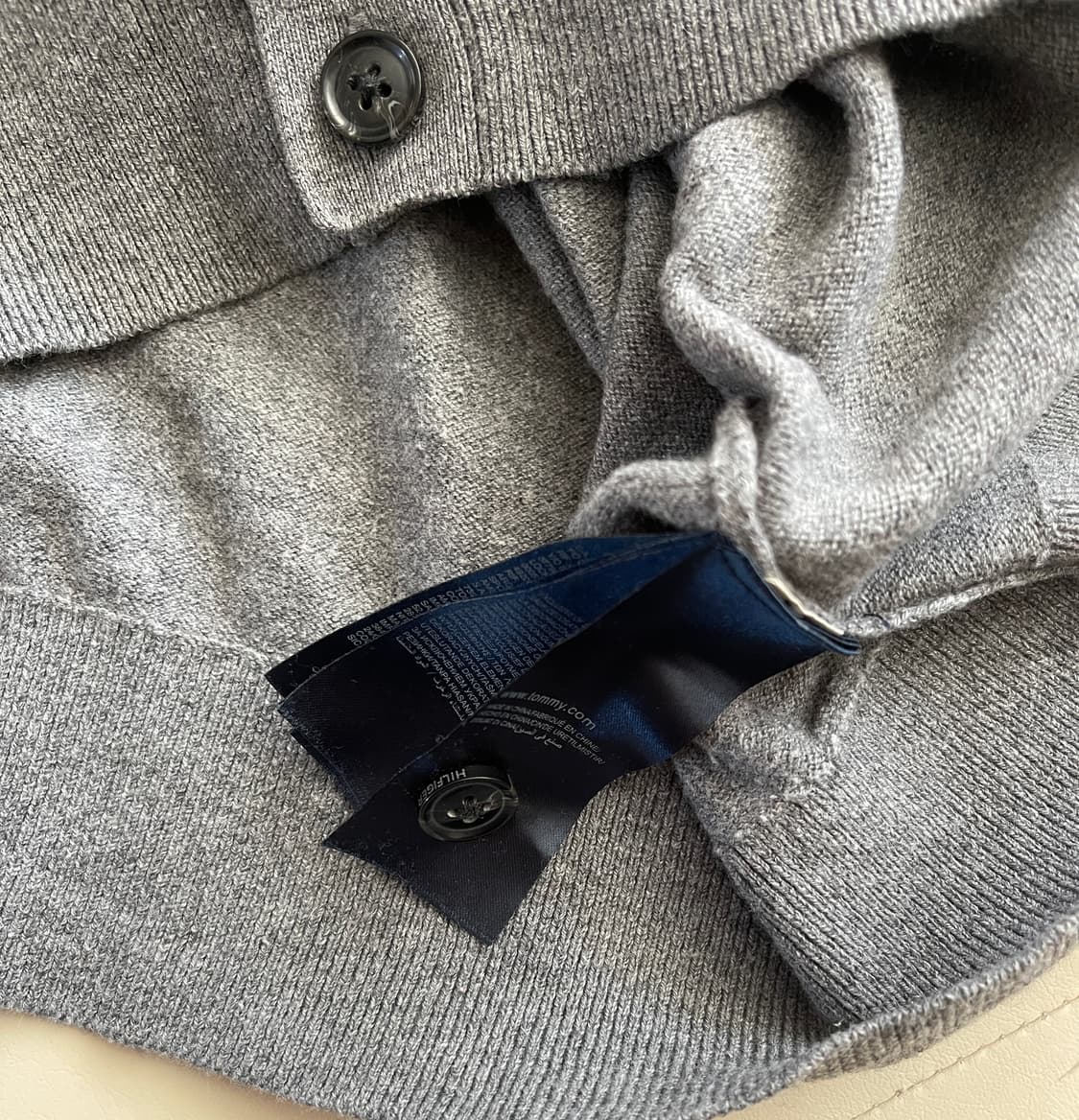 타미힐피거 플래그 로고 V넥 가디건 L 상품이미지4