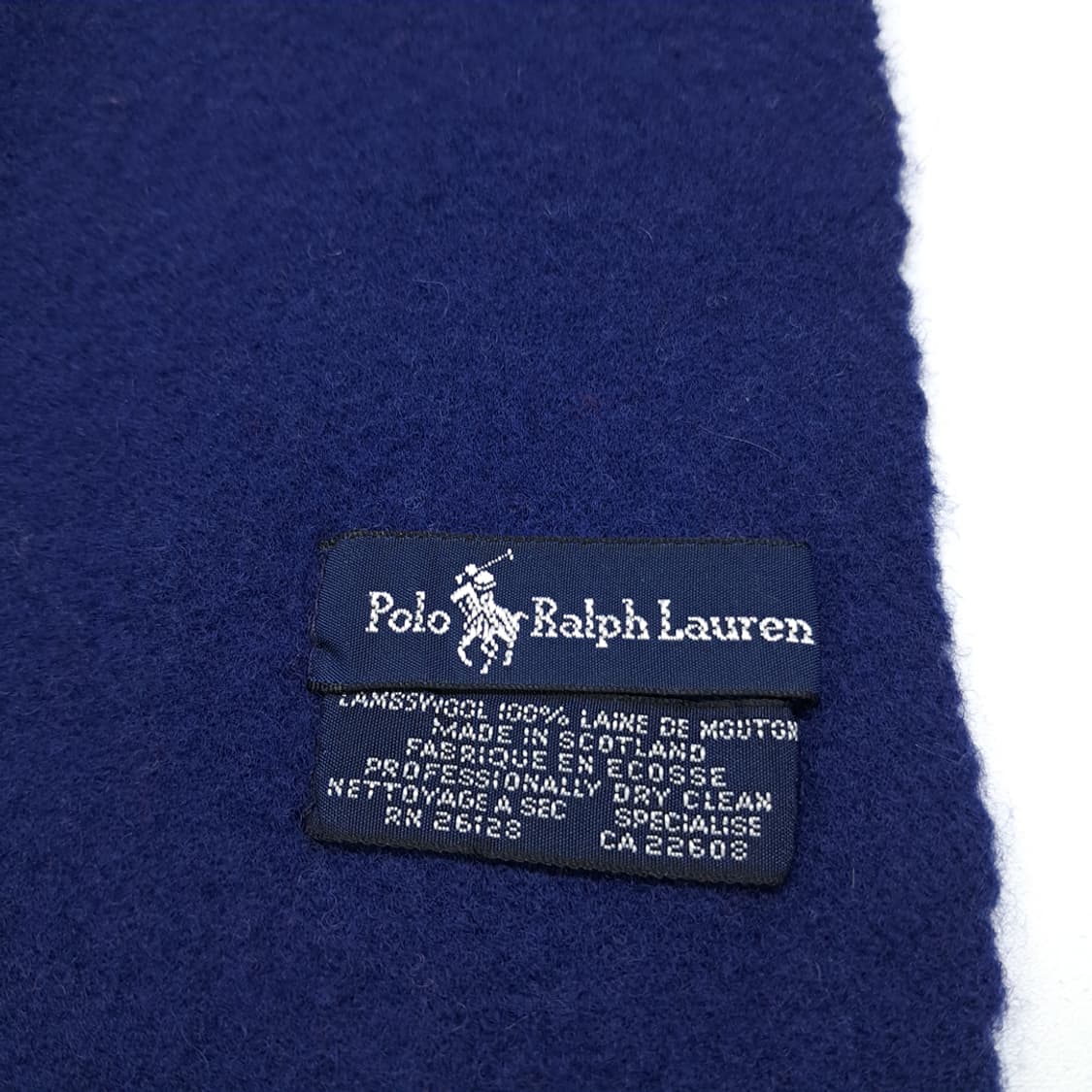MX385 폴로 랄프로렌 100% 램스울 시팅 폴로베어 자수 머플러 상품이미지4
