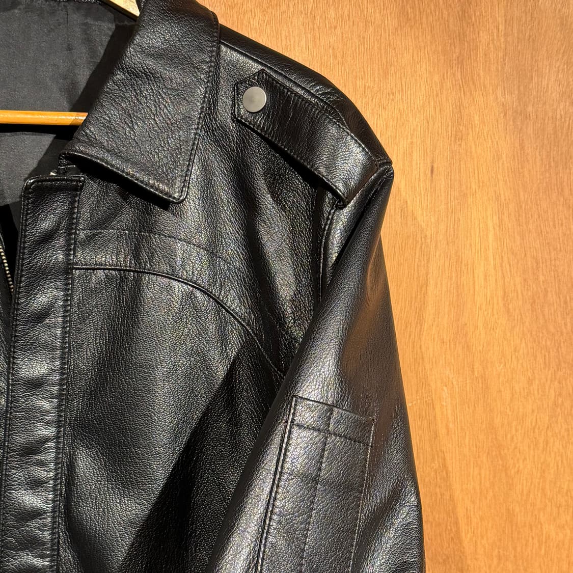 램스킨 플라이트 봄버 자켓 L 양가쥭 상품이미지2