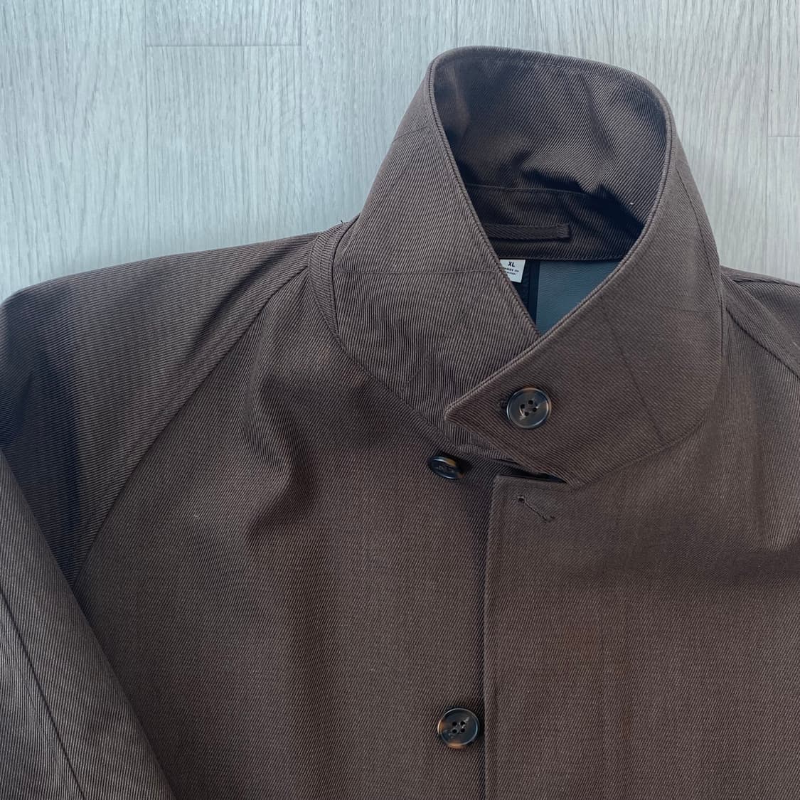 유니클로u 바람막이 발마칸 코트 XL 브라운 상품이미지5