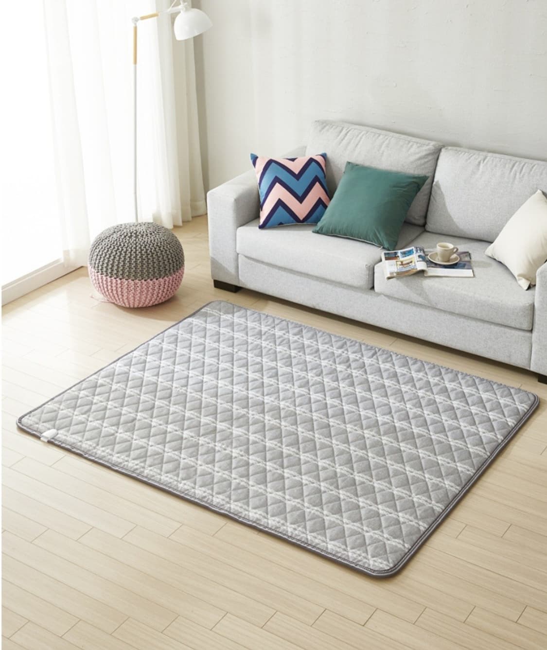 한일 좋은자리 눕자  카본 탄소매트 전기매트 그레이 퀸 싸이즈 155x2 상품이미지2