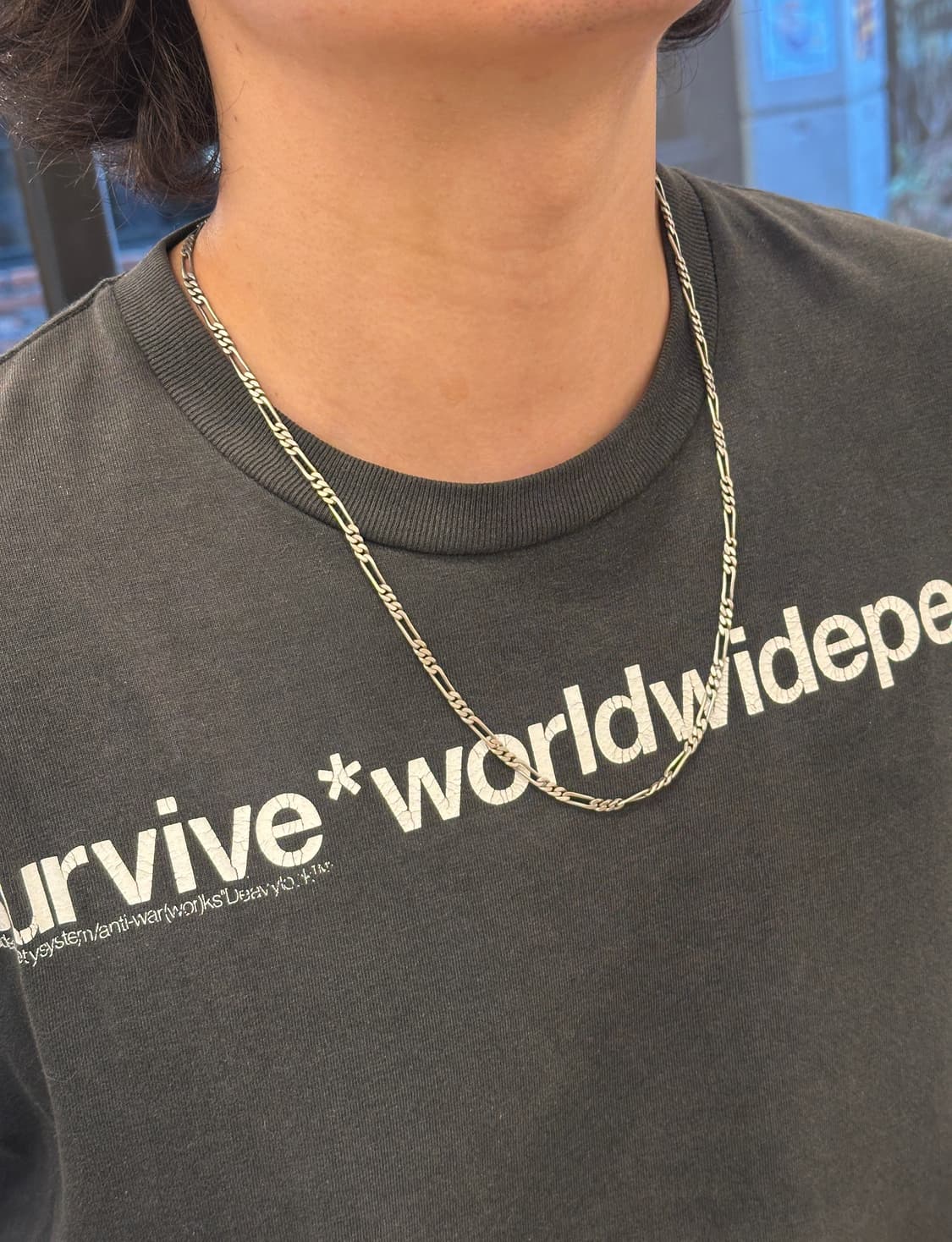 Vintage 925silver chain necklace 상품이미지7