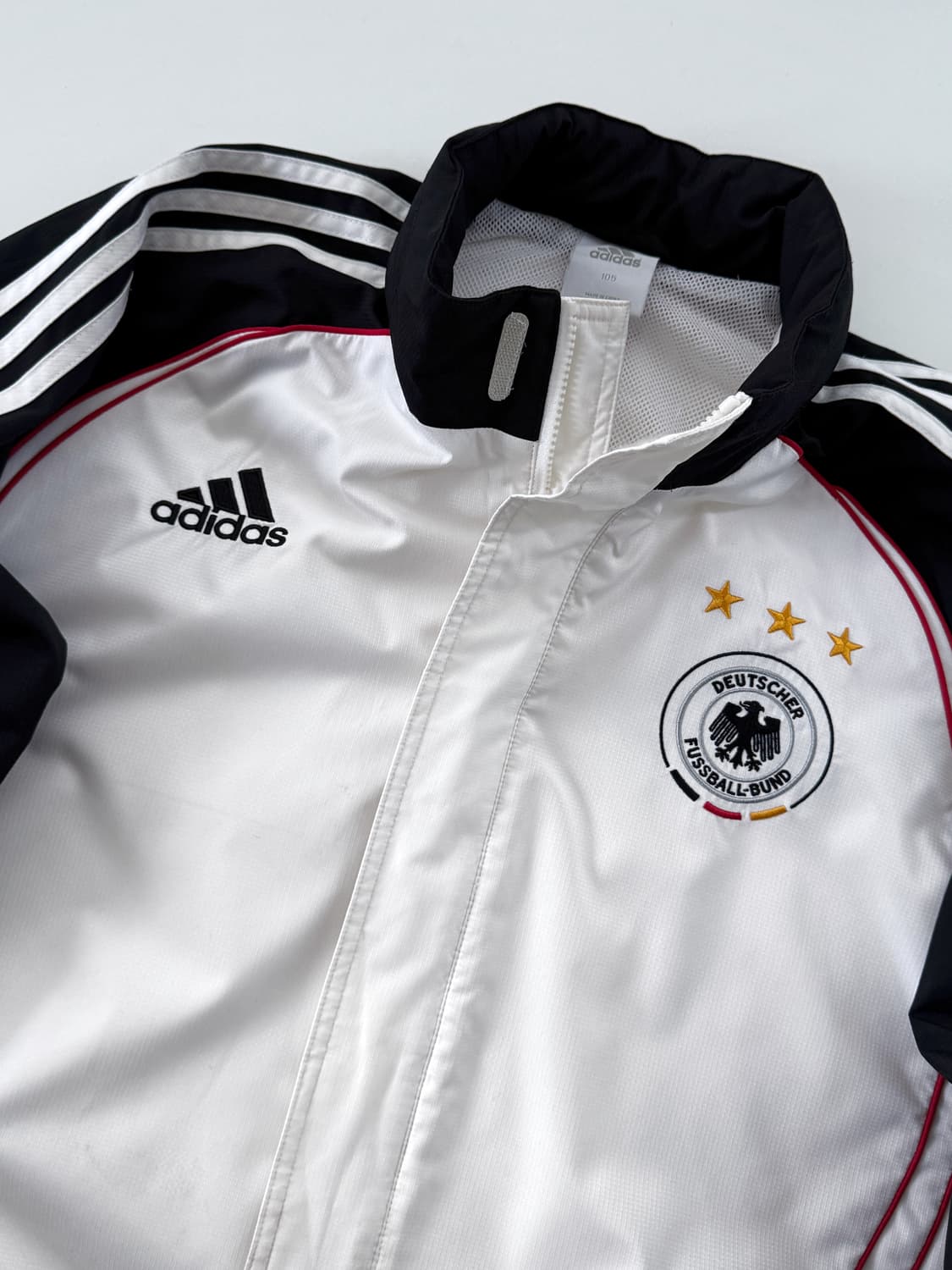 디다스 오버핏 흰 검 독일 나일론 트랙 바람막이 자켓 상품이미지2