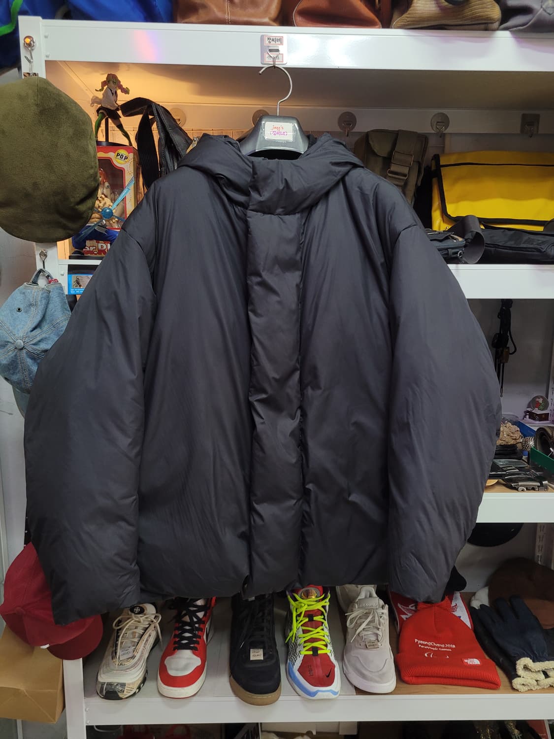 빈폴 블랙 오리털 후드 패딩 점퍼 상품이미지1