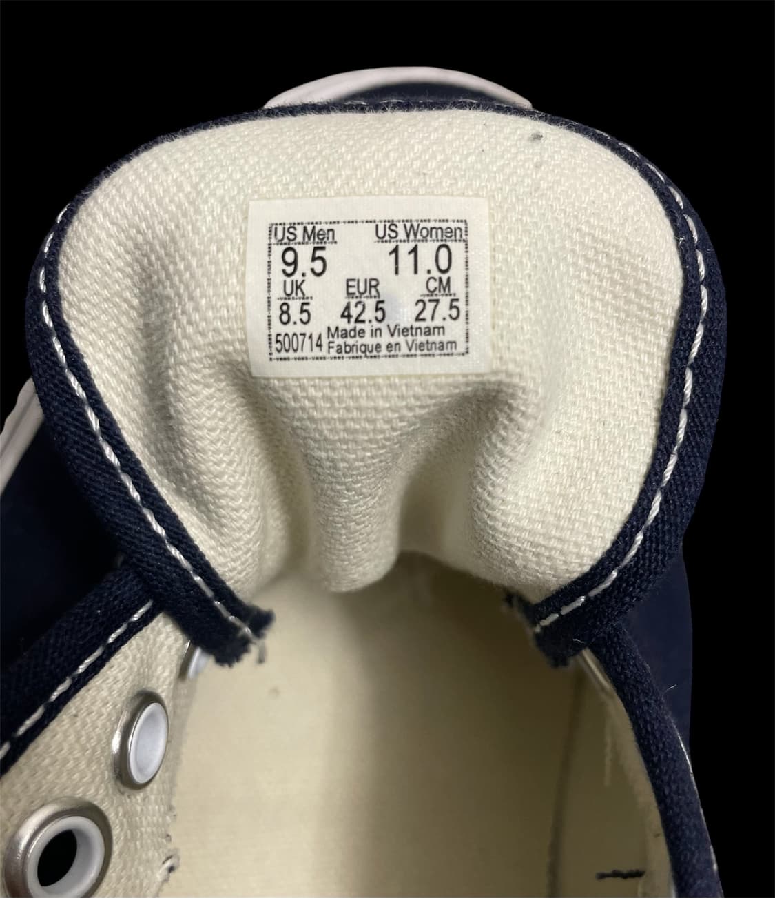 반스 코어 클래식 어센틱 다크네이비 사이즈 275 상품이미지9