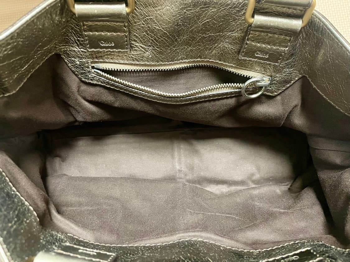 끌로에 토트백 베이지+금색 정품 상품이미지4