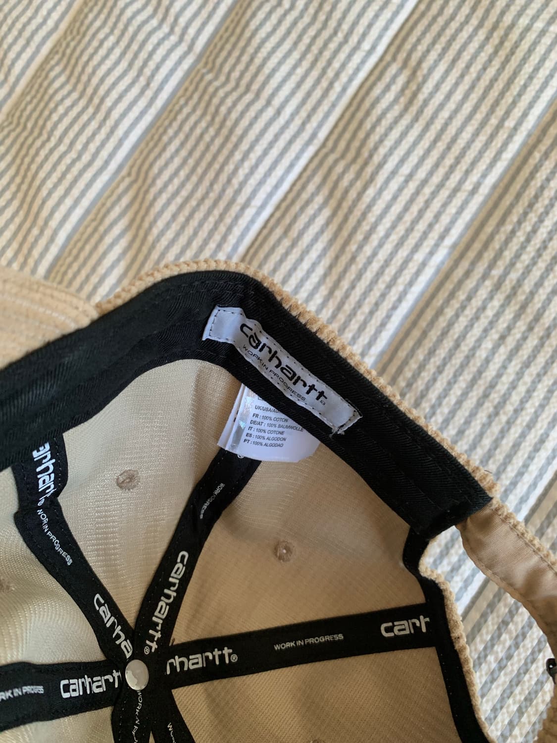 Carhartt 칼하트 코듀로이 캡 상품이미지3