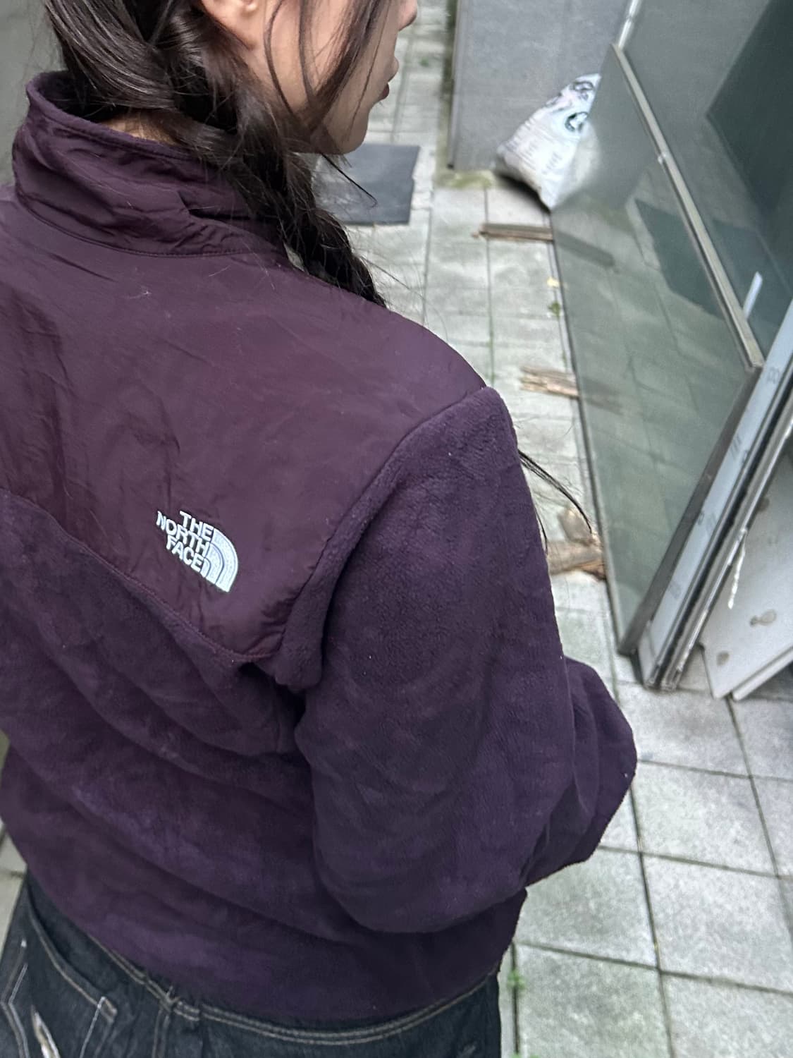 THE NORTH FACE 버건디 플리스 집업 상품이미지4