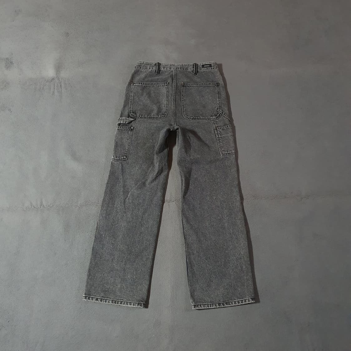 앤더슨벨 인사이드아웃 더블니 카펜터 흑청 데님 팬츠 S 30 상품이미지3