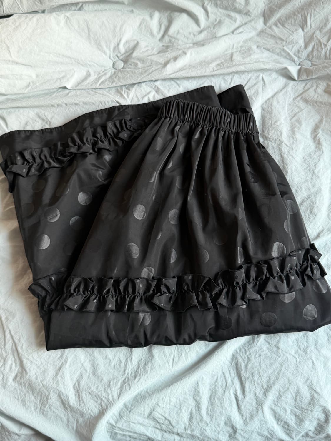 쿠키시 도트 프릴 캉캉 스커트 상품이미지1