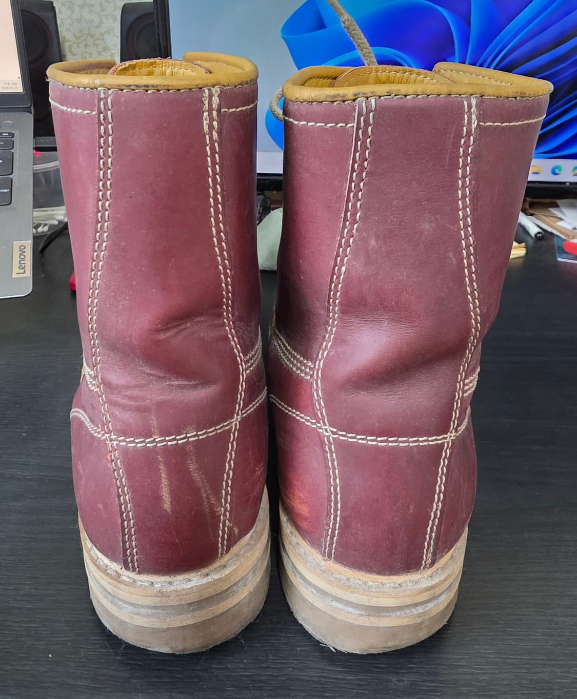 디젤 버건디 부츠 290(44) 상품이미지4