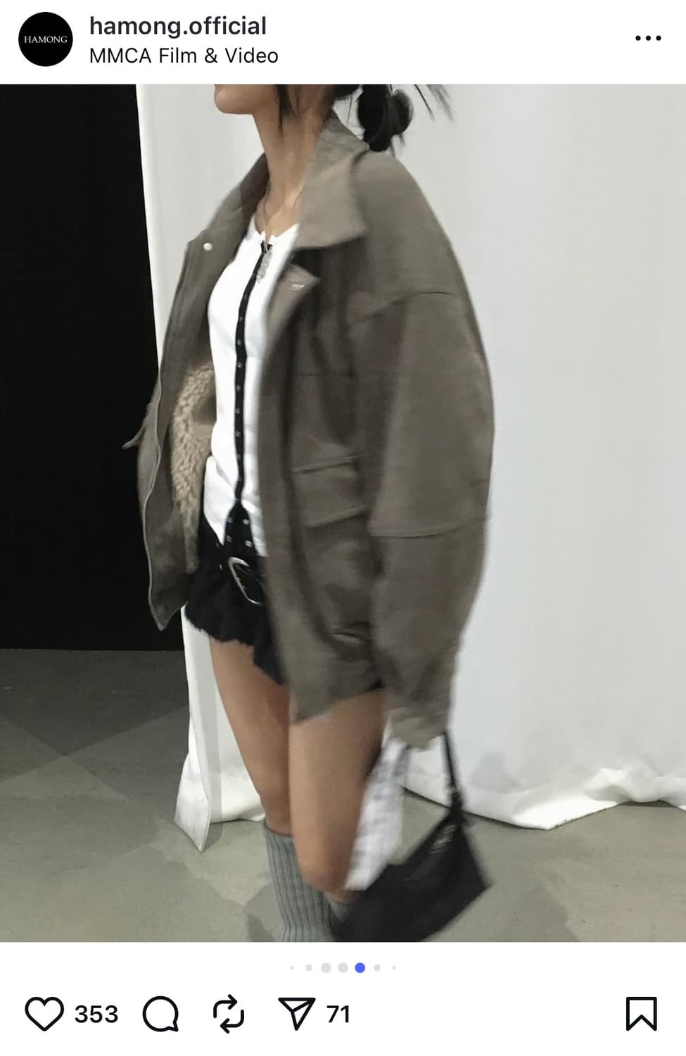 하몽 Dumble suede jumper-mocha 상품이미지3