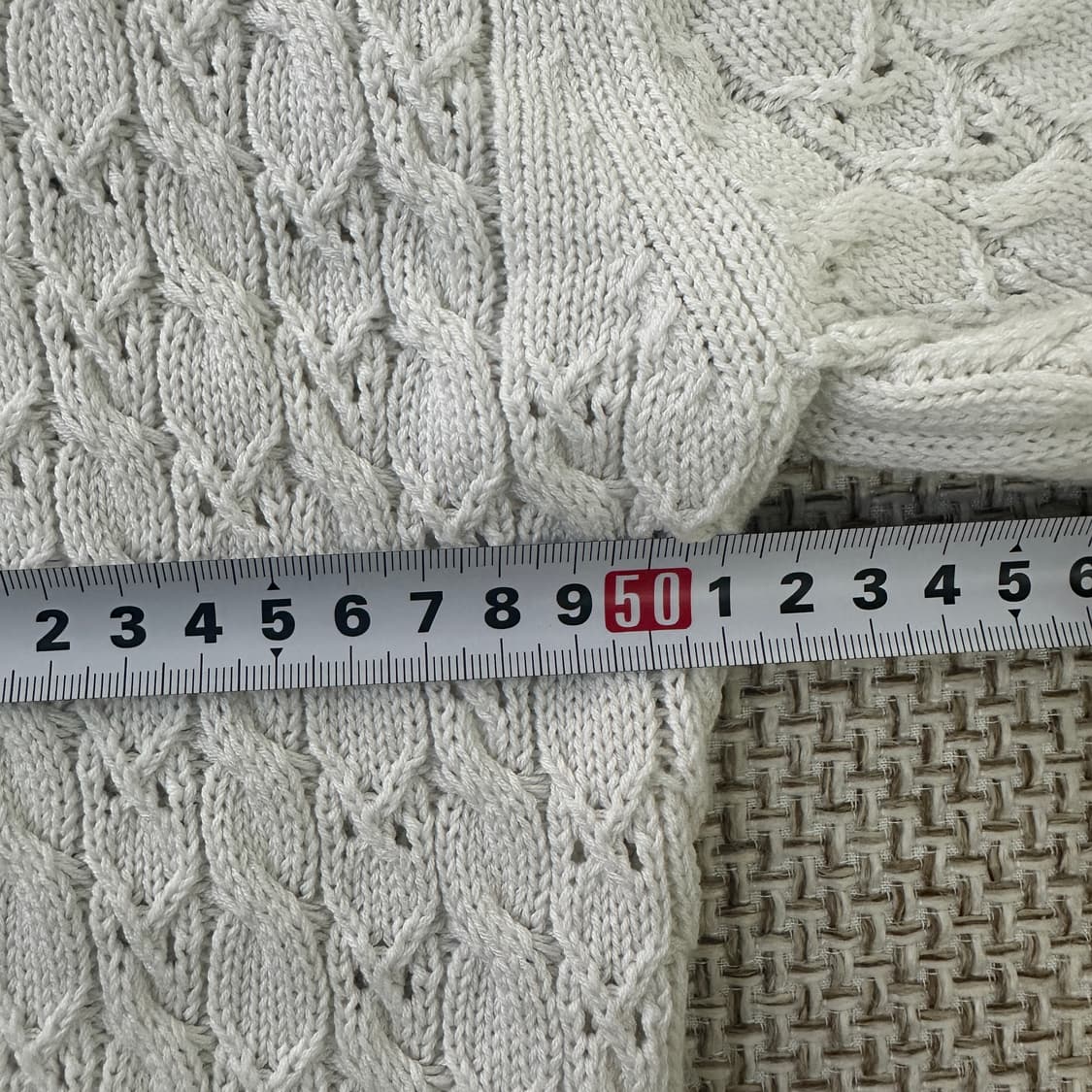 L 미나브 케이블 펀칭 카라 니트 0416D 상품이미지5